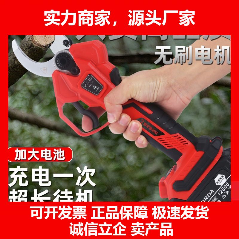 德国十大品牌王电动剪刀果园修枝剪剪树枝无线强力专用