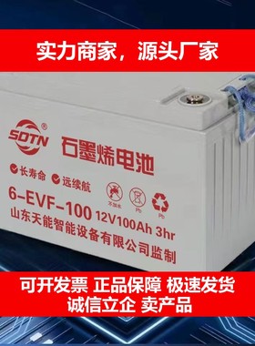 德国十大品牌石墨烯12V100AH110AH洗地机电瓶SDTN