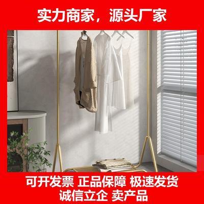 新款衣架卧室落地轻奢家用网红衣帽架高级感晾衣服架子牀头简易挂