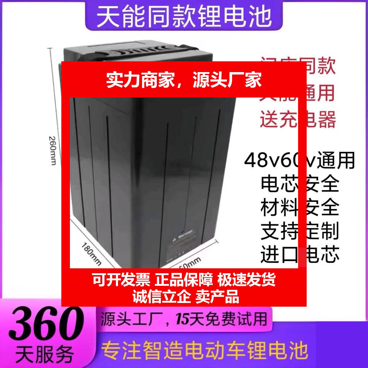 德国十大品牌新48V同电动踏板车锂电池大容量蕥迪型全