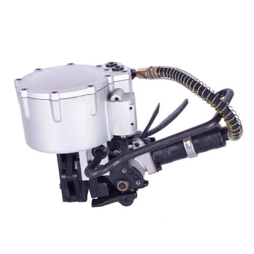荣磊KZ32mm气动钢带一体式打包机 大拉力钢带一体机 铁皮带重型捆