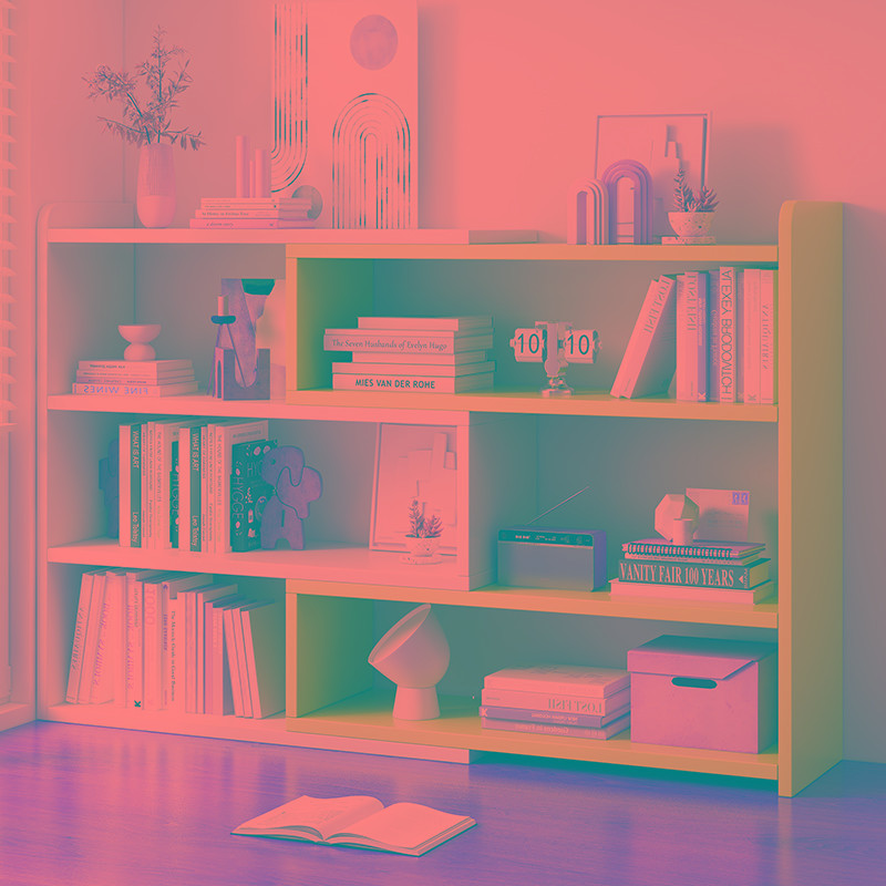 书架桌面置物架学生家用收纳架卧室桌上整理架分层柜子简易小书柜