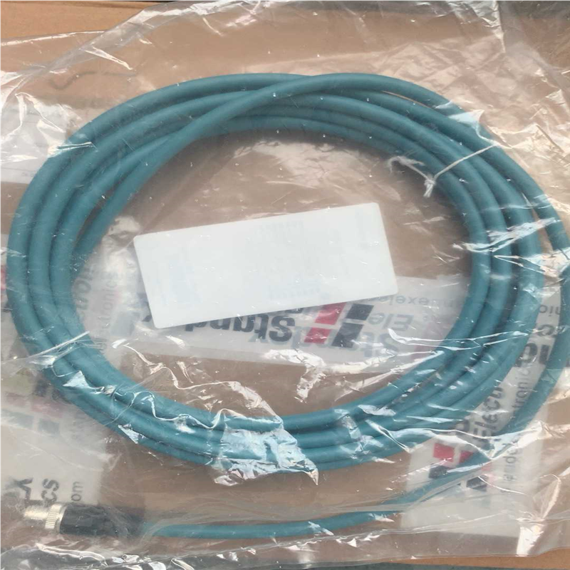 勒视觉传输线M12*1,8-pin,RJ45,5米(憨憨电子)