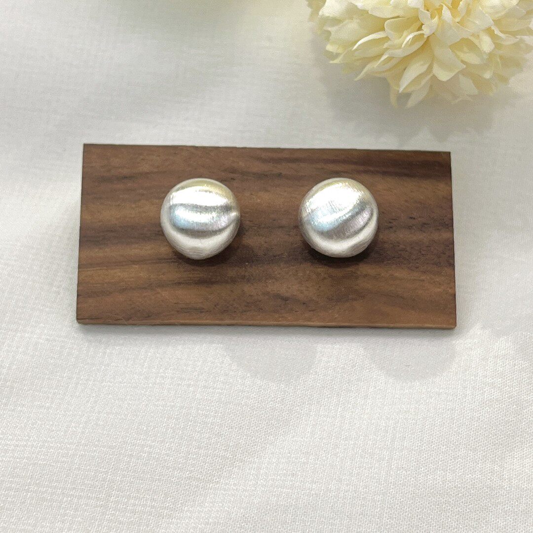 铜合金耳饰 【小灯泡】拉丝 简约通勤百搭素款S925银针