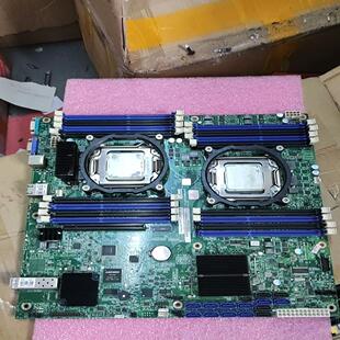 耶耶电子 2颗8核16线程处理器 X79双路主板 广达S2ML