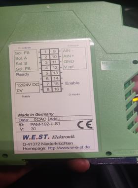 W.E.S.T比例放大器PAM-192–L–S1（憨憨电子）