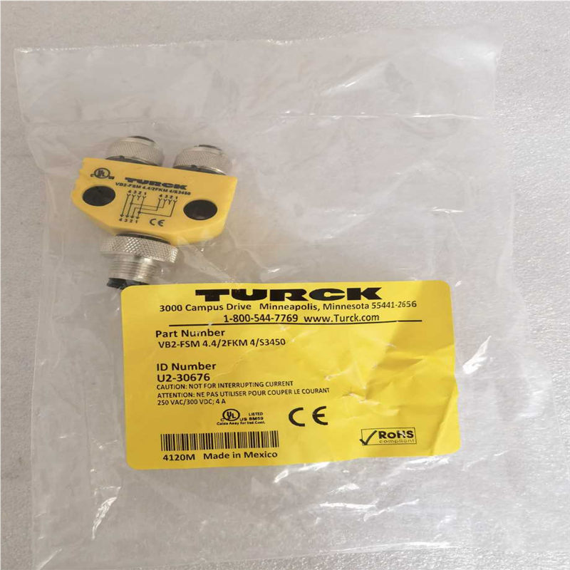 全新原装TURCK图尔克 VB2-FSM4.4/2FKM4/S3450 现货议价