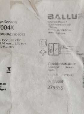 巴鲁夫 BAW004k 模拟量传感器（夫美商行）