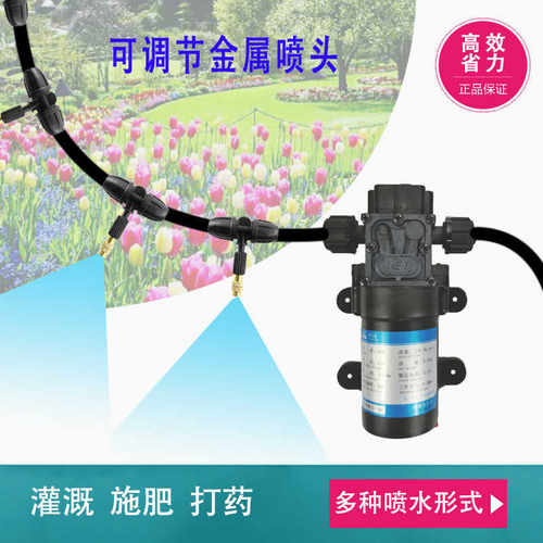 花园菜园喷雾灌泵溉小型微喷系统货车降温喷淋打药除尘消毒自吸泵