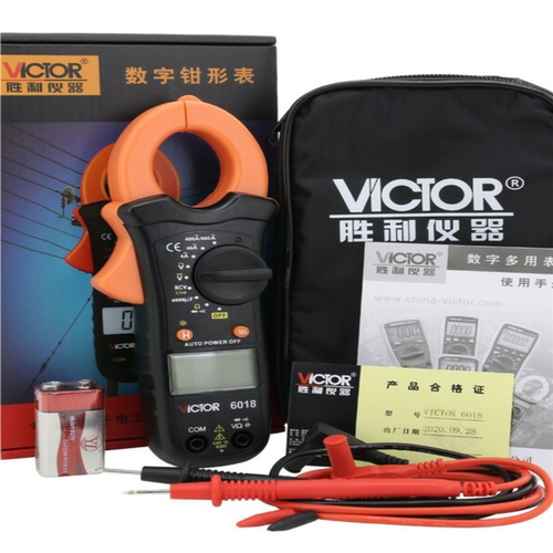 胜利钳形万用表VC6018钳形表数字电流表高精度钳流表VC6017多功能