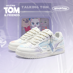 汤姆猫鞋子男鞋涂鸦板鞋男款2026新款情侣时尚休闲小白鞋鸳鸯潮鞋