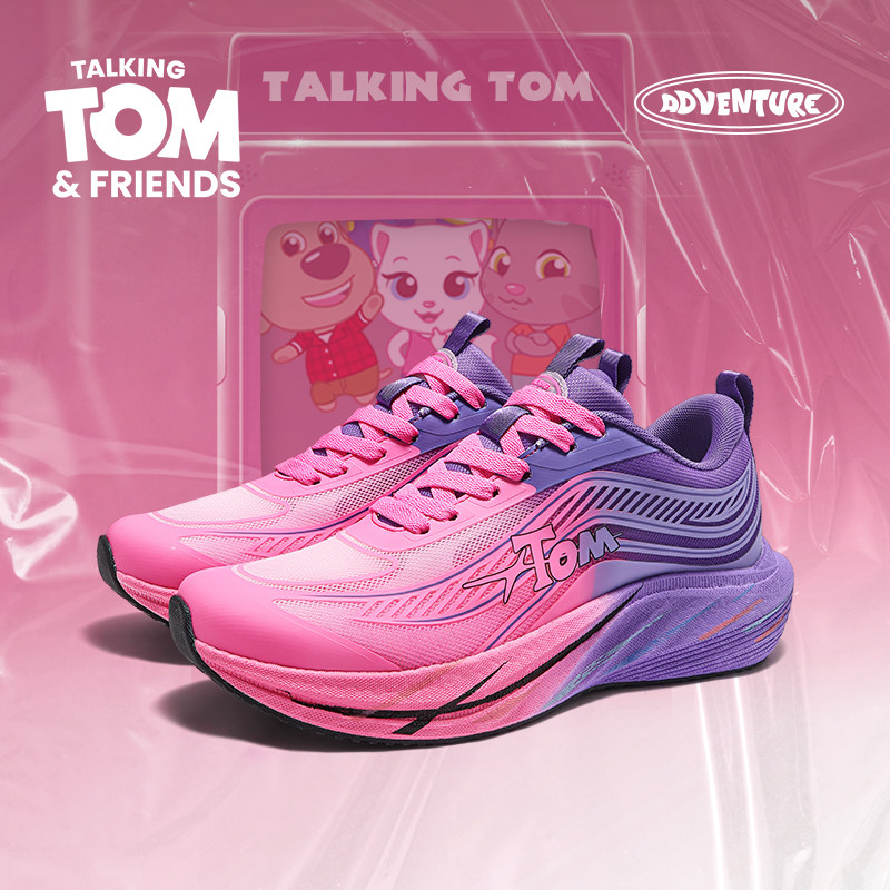 会说话的汤姆猫鞋子男鞋粉紫撞色运动鞋男款情侣网面透气休闲跑鞋,流行男鞋,时尚休闲鞋,淘宝优惠券,粉丝福利购,淘宝优惠卷