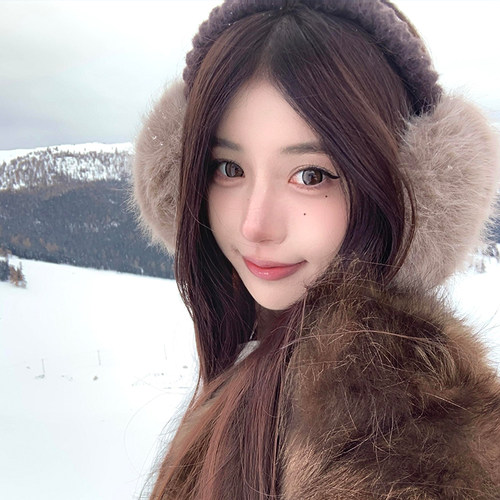 仿狐狸大号耳罩冬日保暖又显脸小