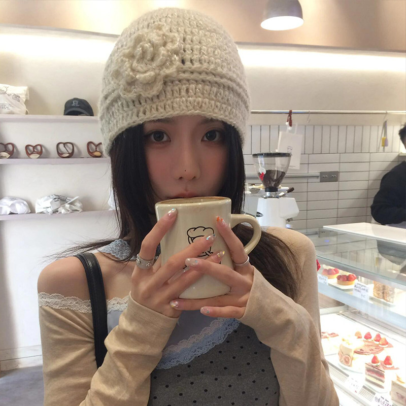 针织帽子女2025年秋冬显脸小百搭