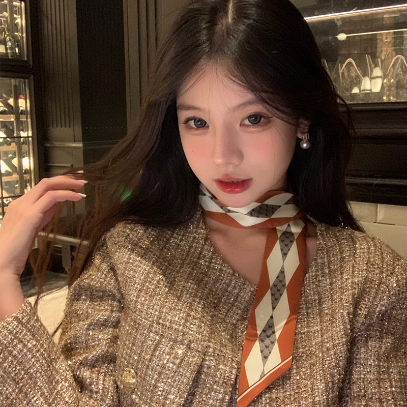 法式复古小领巾女高级感2026新款