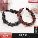 简约发饰配饰头饰发箍849578 时尚 三福褶皱配件多款 头箍单个