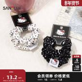 三福三丽鸥黑白细大肠发束凯蒂猫俏皮时尚 发饰发圈头饰846968