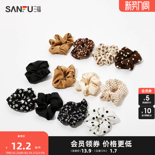 三福大肠发圈头绳布发绳皮筋扎头发饰品新款 网红头花头饰耐用