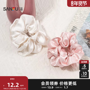 三福折皱圈圈发束单个 时尚甜美个性发饰配饰头饰发圈846655