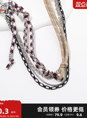 三福游牧风银扣腰链单条 时尚个性潮流氛围小众首饰配饰850088