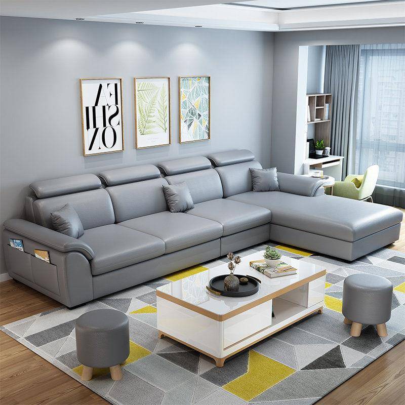 爆款现代简约贵妃沙发客厅可拆洗沙发出租房大小户型