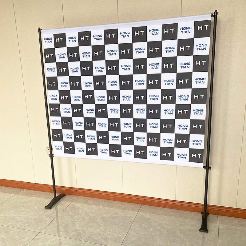 可伸缩展架摄影背景幕布墙广告展示伸缩架广告展牌落地式展示牌