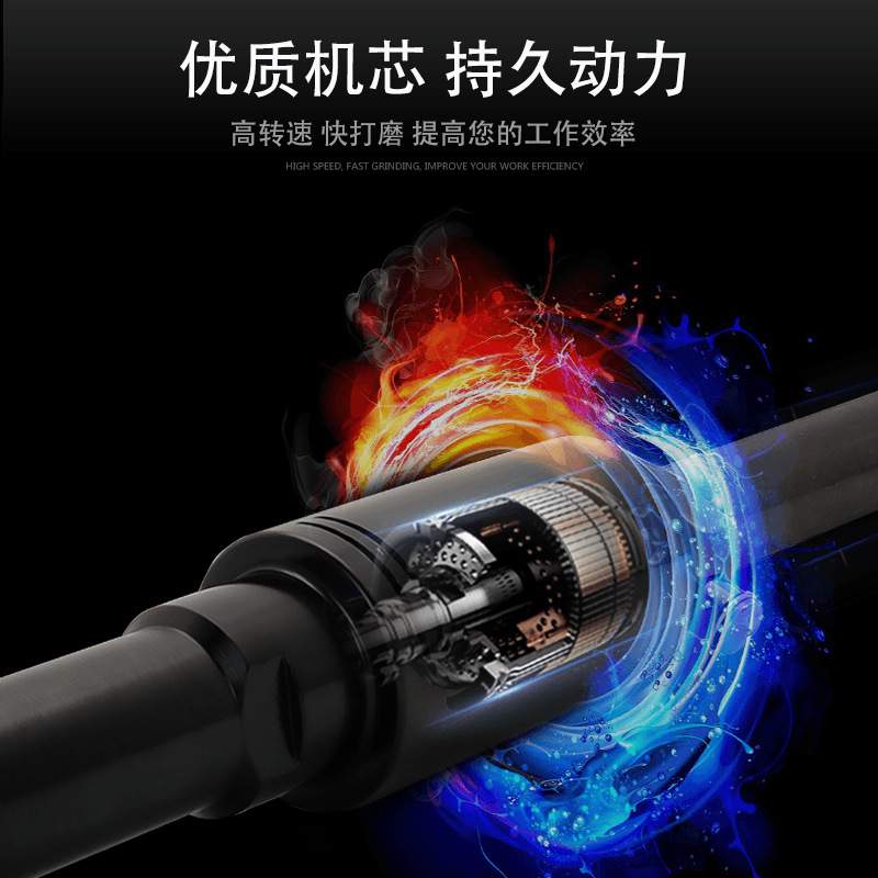 巨柏S3气动砂轮机6MM左右旋转直柄长杆风磨机打磨机齿轮倒角机