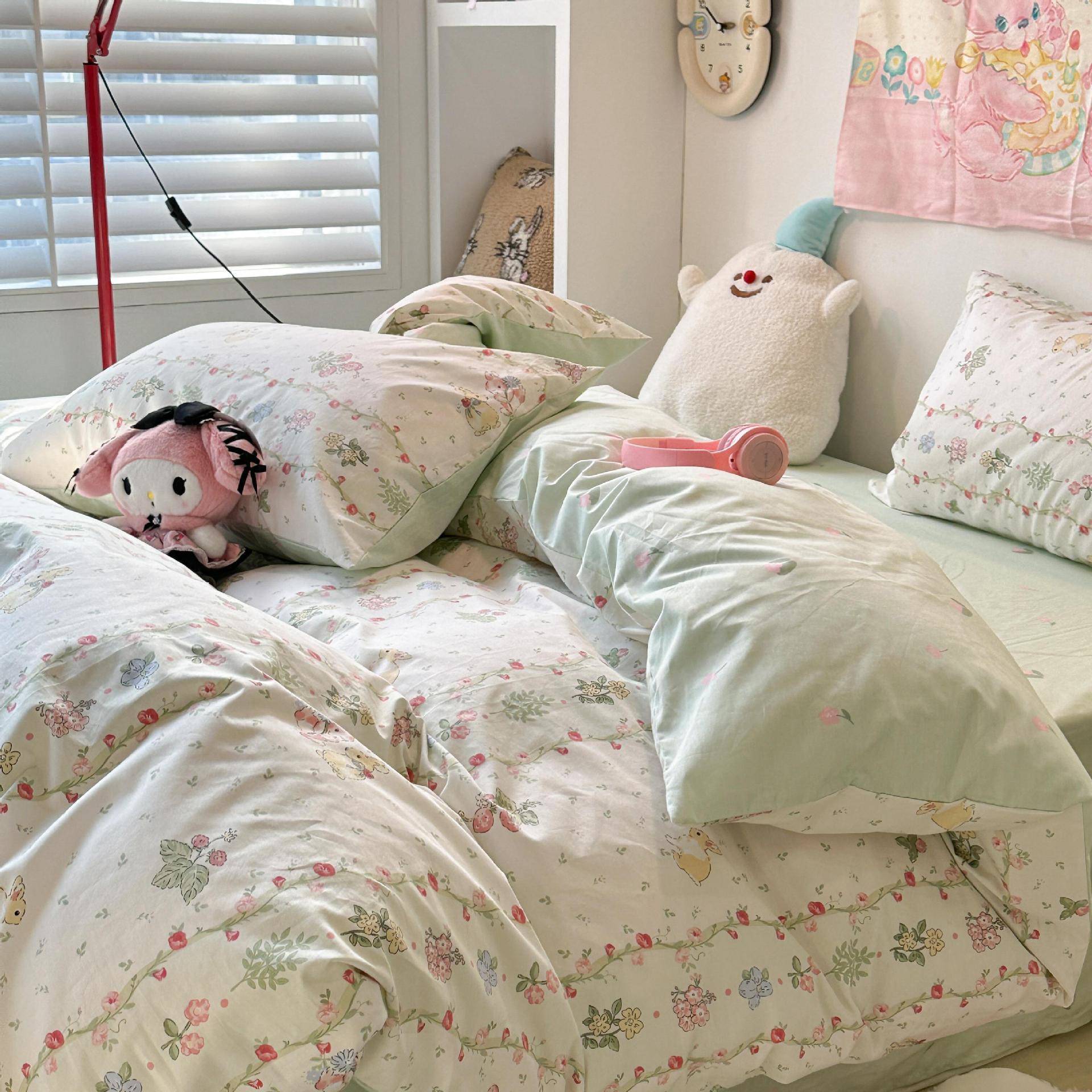四件套纯棉2025年新款床上用品床单被套3学生4秋冬宿舍三件套5