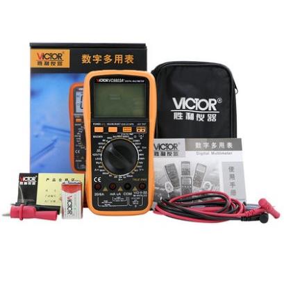 胜利正品VC9803A+高精度数字万用表胜利万用表万能表数字电表多用