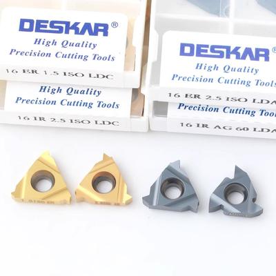 DESKAR戴斯卡数控螺纹刀片16ER/IR 1.0/2.0/3.0ISO/AG60 LDC/LDA