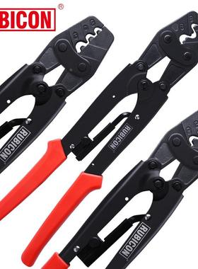 日本罗宾汉压线钳裸端子冷压铜鼻压接钳多功能网线夹线钳RLY-1008