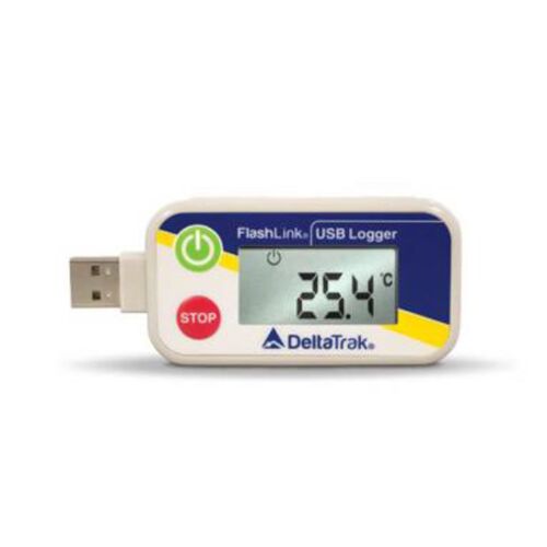 美国DeltaTRAK FlashLinkUSB精度可重复使用数据温度记录仪20908
