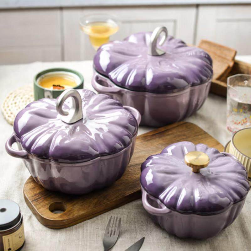 小幸福铸铁南瓜珐琅锅炖锅煲汤锅多功能锅家用搪瓷汤锅电磁炉通用,3C数码配件,USB多功能数码宝,淘宝优惠券,粉丝福利购,淘宝优惠卷