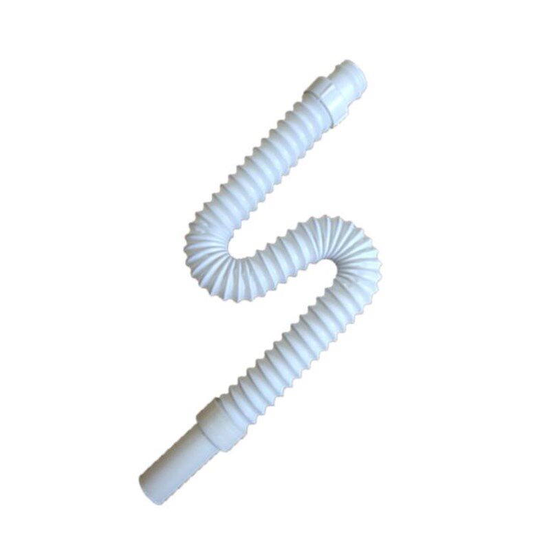 热销面盆/浴室柜连体下水器软管32mm/35mm外丝螺纹钢丝伸缩加长排