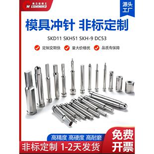 定做冲针冲头定制SKD11非标来图SKH 51异型M42T冲A冲DC53模具配件