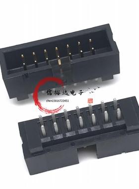 FOXCONN 2.54mm双排直针2X7简牛简易牛角座针座14POS HL2107H