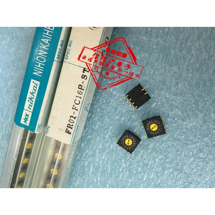 FR02FC16P-ST NKK进口 贴片4：1旋转0-F波段编码器 16反码开关
