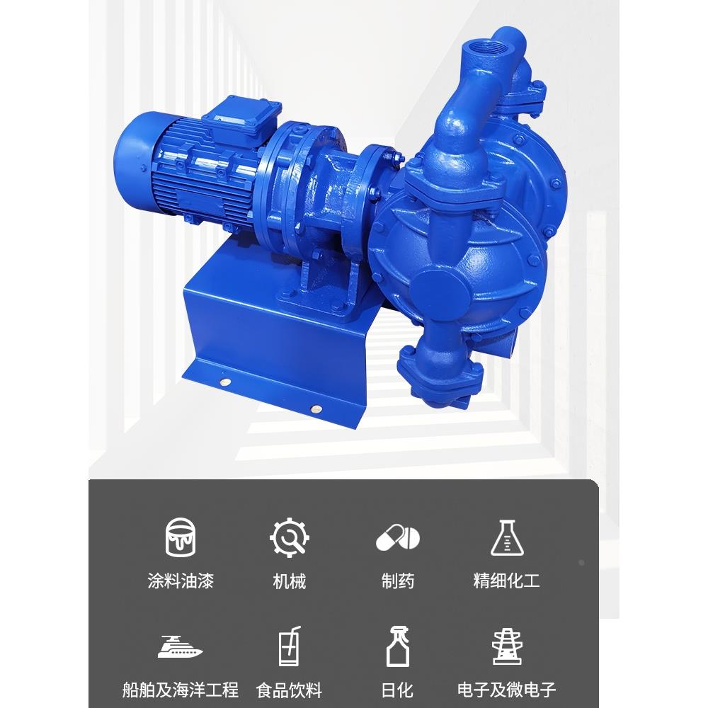 DBY型铸铁电动隔膜泵 浓浆隔膜泵 污泥泥浆隔膜泵 配四氟膜片