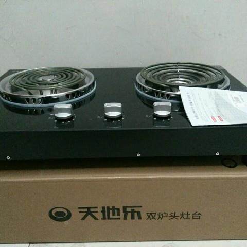 天地乐220V电灶BF-III4900(左平盘2250W右凹盘2650W)无插头