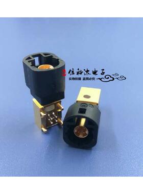 Rosenberger汽车USB线束FAKRA天线插头LVDS HSD4直角A型黑色公头