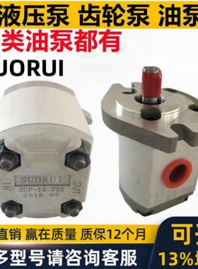 SUORUI齿轮泵HGP- 1A 2A 3A-F 4 5 6 8 12 9 R L RX 2B 4B反转4孔