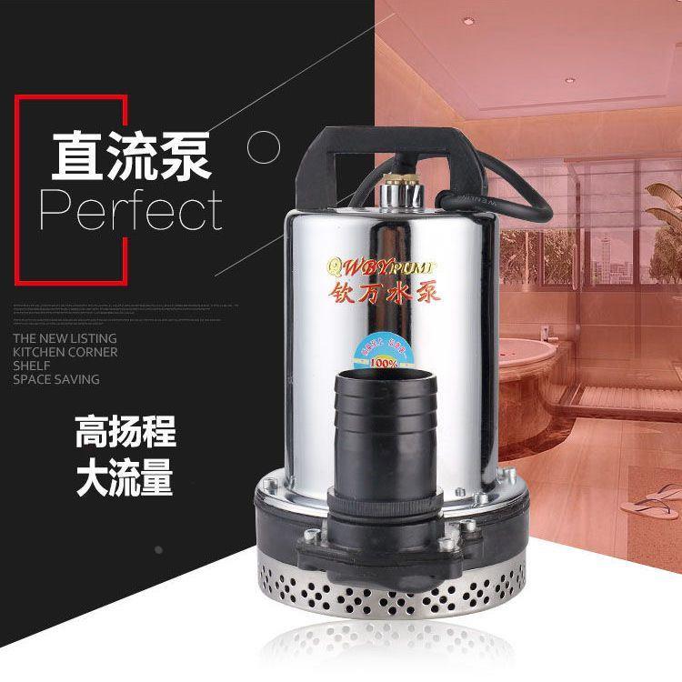 电瓶车专用抽水泵直流潜水泵船用12V24V48V60V72V电瓶车抽水机