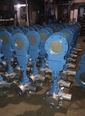 DMZ973H-10C电动暗杆刀型闸阀手自一体动暗杆插板阀DN250 DN300