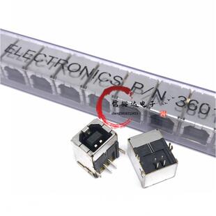 FCI 61729-1011BLF USB2.0 TypeB型打印机接口母座4POS 2.5mm