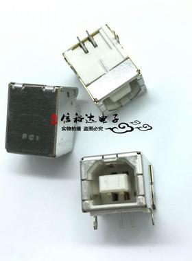 FCI 61729-0010BLF USB2.0 TypeB型母座打印机接口4POS 2.5mm