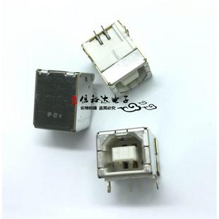 FCI 61729-0010BLF USB2.0 TypeB型母座打印机接口4POS 2.5mm