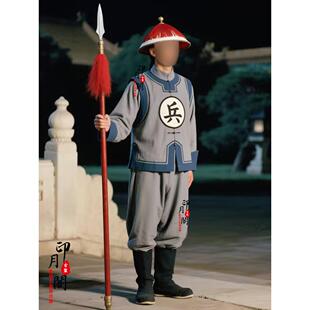 影视古装清朝棉麻男士衙役捕快大内侍卫狱卒小兵士兵捕头勇古装