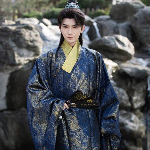 汉服男装明制交领道袍青少年唐制古风2025新款男士古装成人春款图片