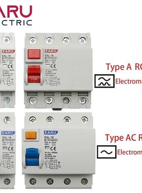 2P 4P A型 AC型 AAC RCCB RCD ELCB剩余电流断路器短路漏电保护32