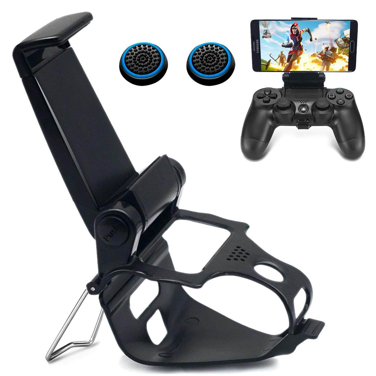 BRHE PS4游戏手柄手机支架 PS5多功能手柄夹 简易可调节手机通用图片